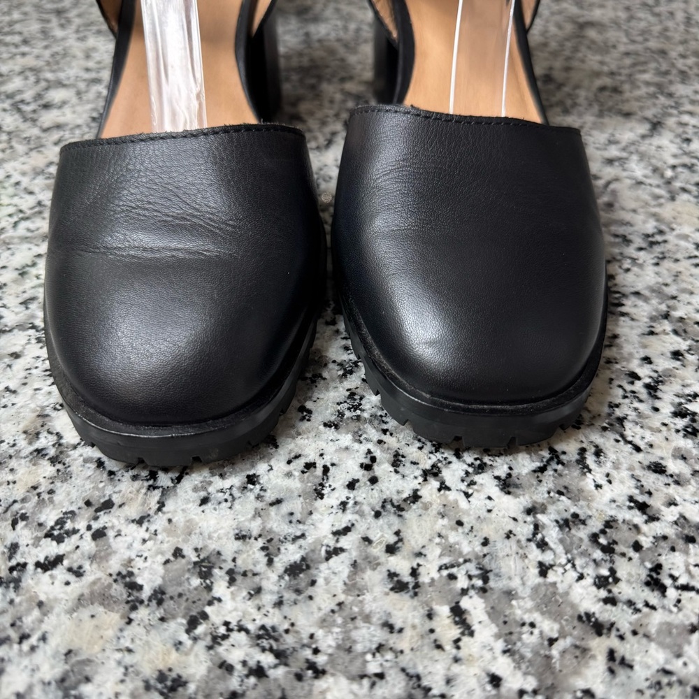Madewell Black Ankle Strap Block Heels. Size 8.5 EUC - Picture 5 of 11